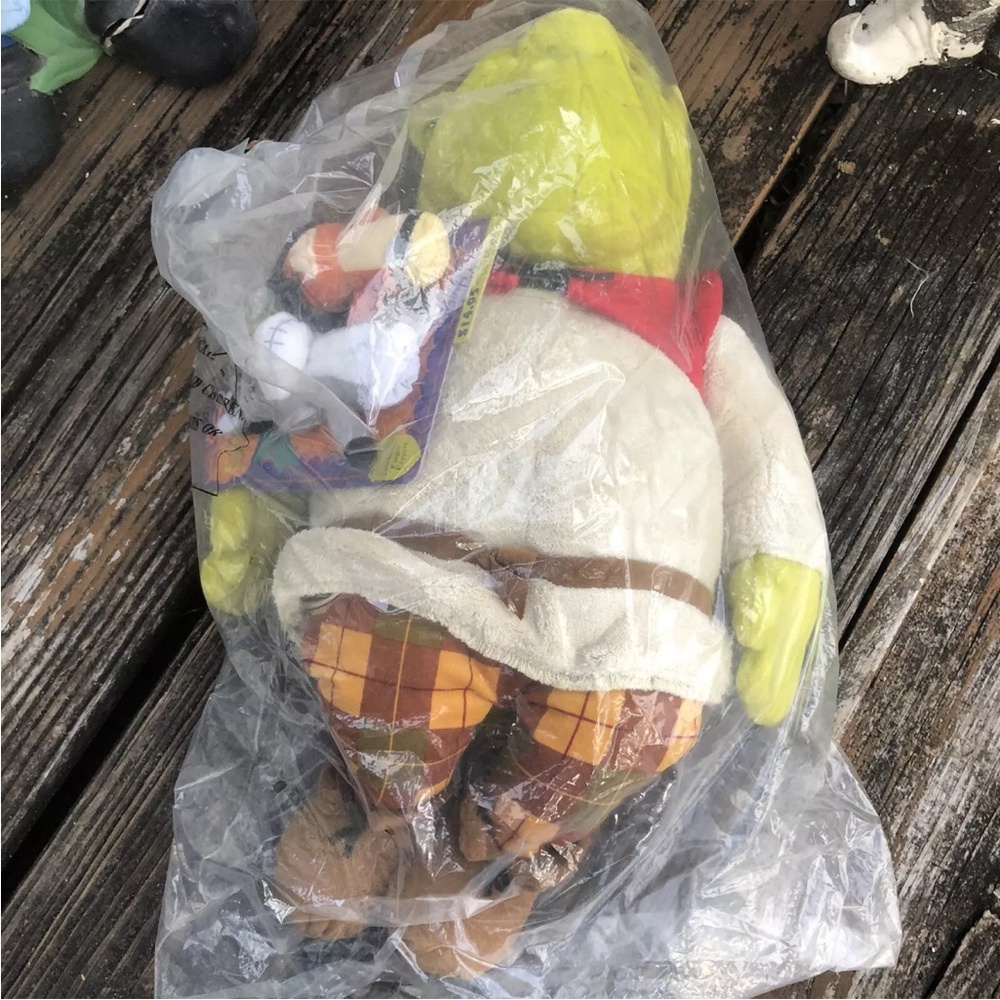 Macys Shrek Movie Plush Stuffed Toy 19" Deluxe Donkey Cat Finger Puppets NEW